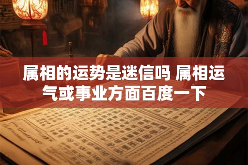 属相的运势是迷信吗 属相运气或事业方面百度一下 属相的运势是迷信吗 属相运气或事业方面百度一下