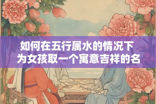 如何在五行属水的情况下 为女孩取一个寓意吉祥的名字