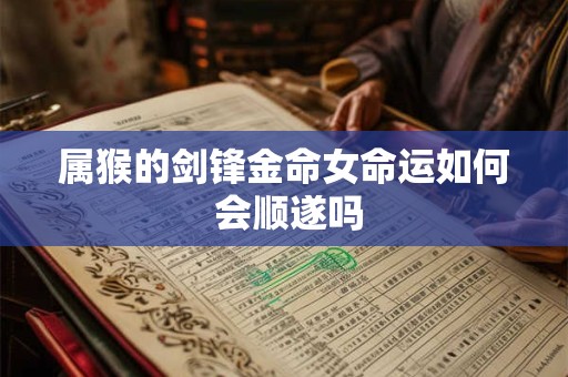 属猴的剑锋金命女命运如何 会顺遂吗
