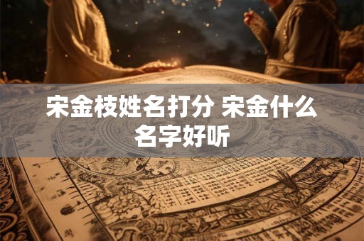 宋金枝姓名打分 宋金什么名字好听