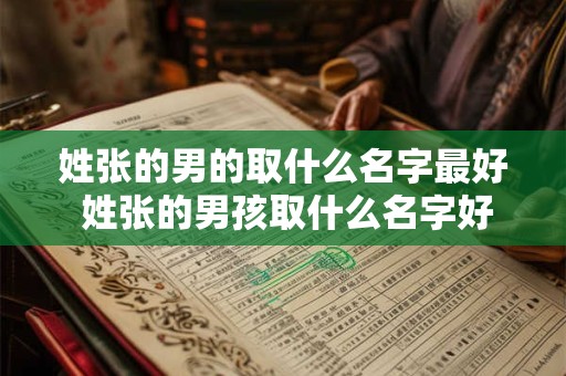 详细阅读:姓张的男的取什么名字最好 姓张的男孩取什么名字好属龙 姓张的男的取什么名字最好 姓张的男孩取什么名字好属龙