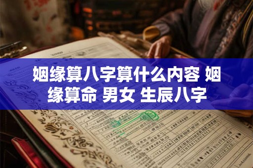 姻缘算八字算什么内容 姻缘算命 男女 生辰八字 姻缘算八字算什么内容 姻缘算命 男女 生辰八字