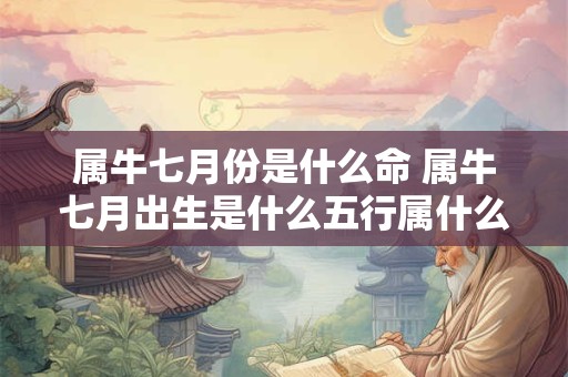 属牛七月份是什么命 属牛七月出生是什么五行属什么