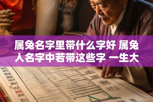 属兔名字里带什么字好 属兔人名字中若带这些字 一生大富大贵