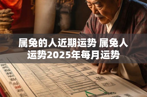 属兔的人近期运势 属兔人运势2025年每月运势