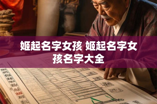 姬起名字女孩 姬起名字女孩名字大全
