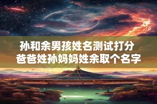 孙和余男孩姓名测试打分 爸爸姓孙妈妈姓余取个名字