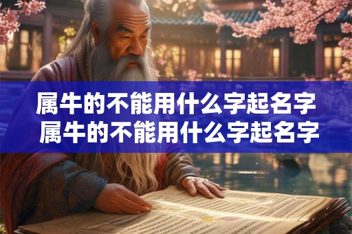 属牛的不能用什么字起名字 属牛的不能用什么字起名字女孩
