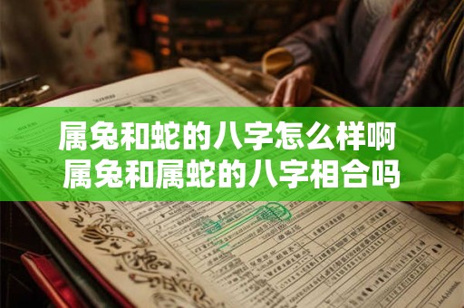 属兔和蛇的八字怎么样啊 属兔和属蛇的八字相合吗