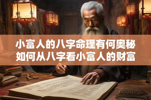 小富人的八字命理有何奥秘如何从八字看小富人的财富运势