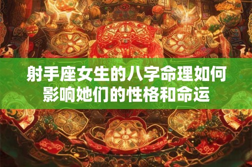 射手座女生的八字命理如何影响她们的性格和命运