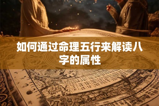 如何通过命理五行来解读八字的属性