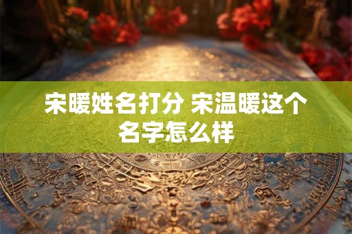 宋暖姓名打分 宋温暖这个名字怎么样