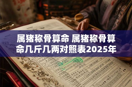 详细阅读:属猪称骨算命 属猪称骨算命几斤几两对照表2025年 属猪称骨算命 属猪称骨算命几斤几两对照表2025年
