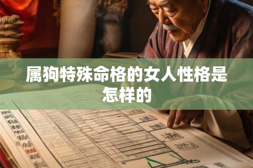 属狗特殊命格的女人性格是怎样的