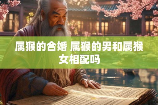 属猴的合婚 属猴的男和属猴女相配吗 属猴的合婚 属猴的男和属猴女相配吗