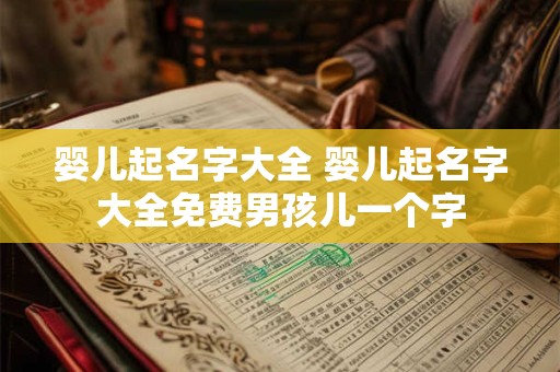 婴儿起名字大全 婴儿起名字大全免费男孩儿一个字