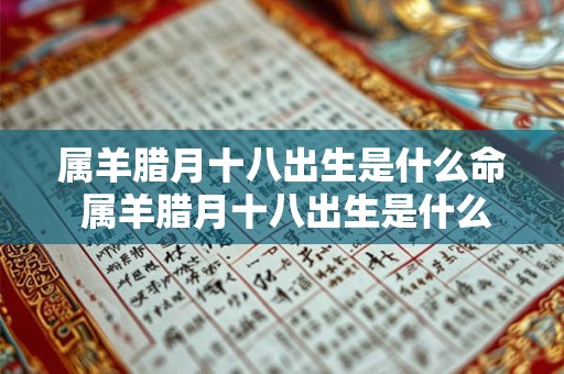 属羊腊月十八出生是什么命 属羊腊月十八出生是什么命2025 属羊腊月十八出生是什么命 属羊腊月十八出生是什么命2025