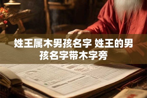 姓王属木男孩名字 姓王的男孩名字带木字旁