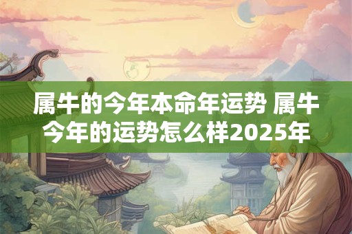 属牛的今年本命年运势 属牛今年的运势怎么样2025年