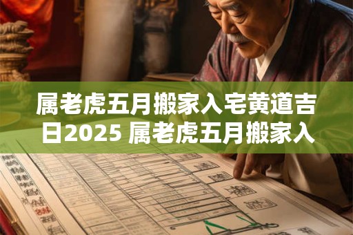 属老虎五月搬家入宅黄道吉日2025 属老虎五月搬家入宅黄道吉日2025年3月 属老虎五月搬家入宅黄道吉日2025 属老虎五月搬家入宅黄道吉日2025年3月