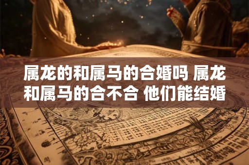 属龙的和属马的合婚吗 属龙和属马的合不合 他们能结婚吗