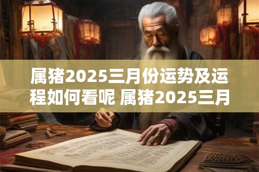 属猪2025三月份运势及运程如何看呢 属猪2025三月份运势及运程如何看呢女孩