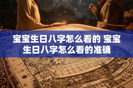 宝宝生日八字怎么看的 宝宝生日八字怎么看的准确