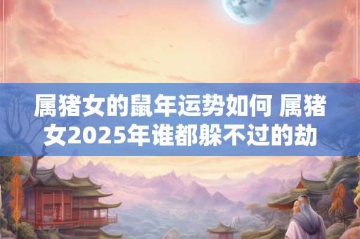 属猪女的鼠年运势如何 属猪女2025年谁都躲不过的劫难