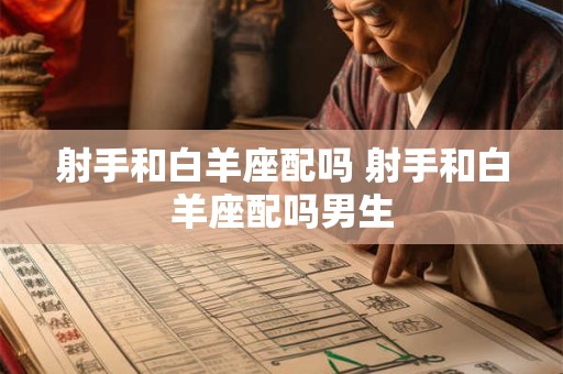 射手和白羊座配吗 射手和白羊座配吗男生