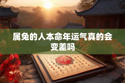 属兔的人本命年运气真的会变差吗