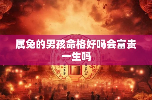 属兔的男孩命格好吗会富贵一生吗
