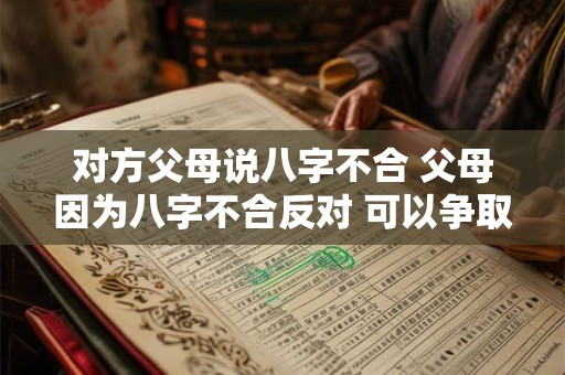 对方父母说八字不合 父母因为八字不合反对 可以争取吗
