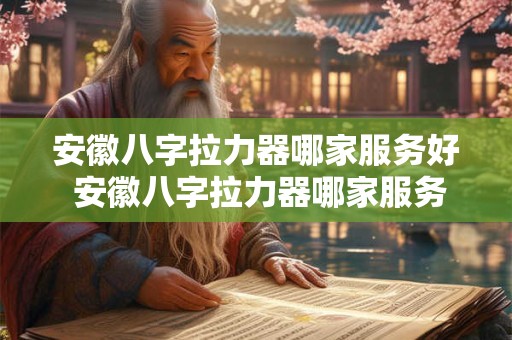 安徽八字拉力器哪家服务好 安徽八字拉力器哪家服务好一点