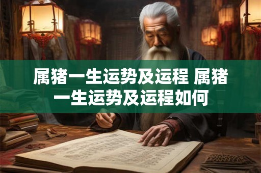 属猪一生运势及运程 属猪一生运势及运程如何