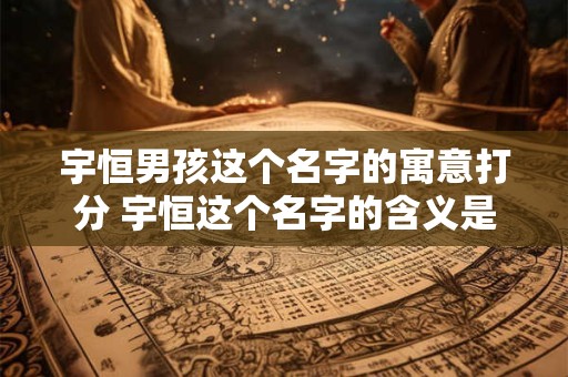 宇恒男孩这个名字的寓意打分 宇恒这个名字的含义是什么
