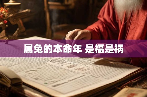 属兔的本命年 是福是祸