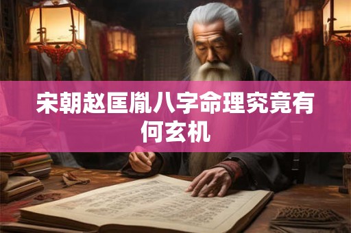 宋朝赵匡胤八字命理究竟有何玄机