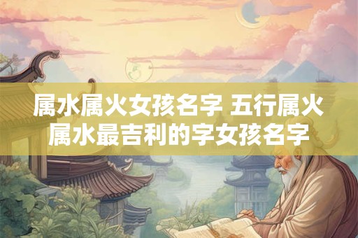 属水属火女孩名字 五行属火属水最吉利的字女孩名字