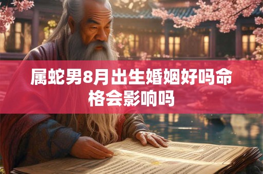 属蛇男8月出生婚姻好吗命格会影响吗