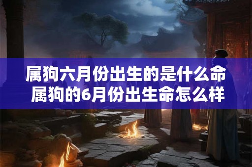 属狗六月份出生的是什么命 属狗的6月份出生命怎么样