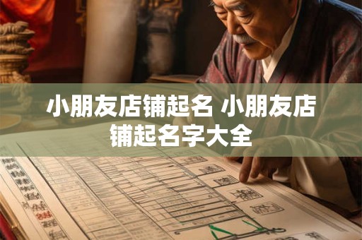 小朋友店铺起名 小朋友店铺起名字大全