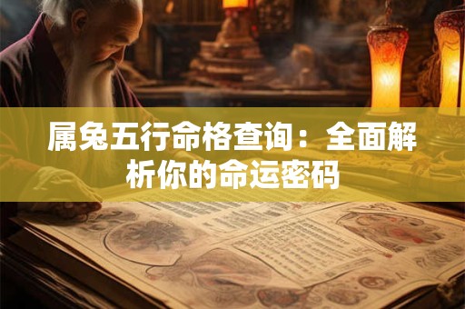 属兔五行命格查询：全面解析你的命运密码