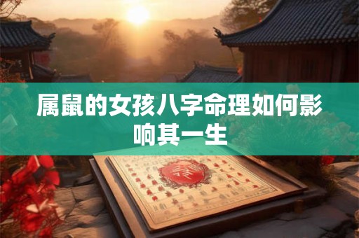 属鼠的女孩八字命理如何影响其一生