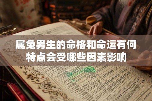 属兔男生的命格和命运有何特点会受哪些因素影响