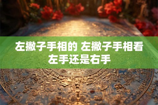 左撇子手相的 左撇子手相看左手还是右手