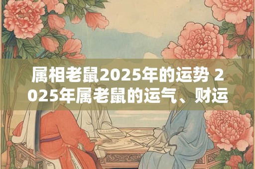 属相老鼠2025年的运势 2025年属老鼠的运气、财运怎么样 属相老鼠2025年的运势 2025年属老鼠的运气、财运怎么样