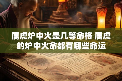 属虎炉中火是几等命格 属虎的炉中火命都有哪些命运