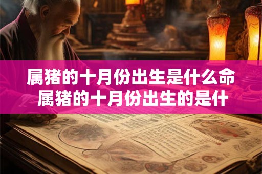 属猪的十月份出生是什么命 属猪的十月份出生的是什么星座
