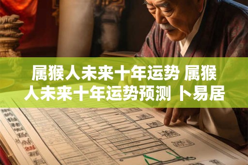 属猴人未来十年运势 属猴人未来十年运势预测 卜易居 周易